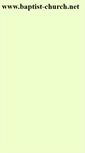Mobile Screenshot of baptist-church.net