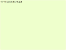 Tablet Screenshot of baptist-church.net